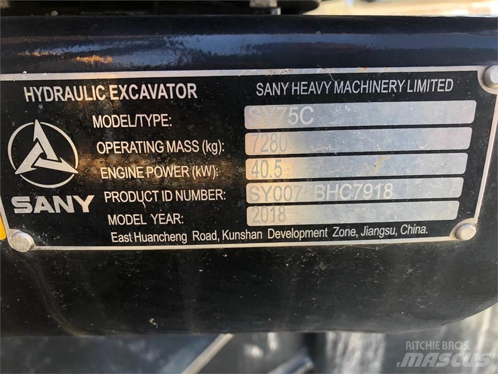 Sany SY75C Escavadoras de rastos
