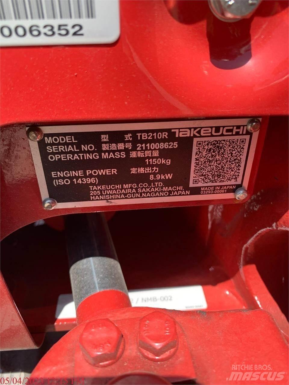 Takeuchi TB210R Mini Escavadoras <7t