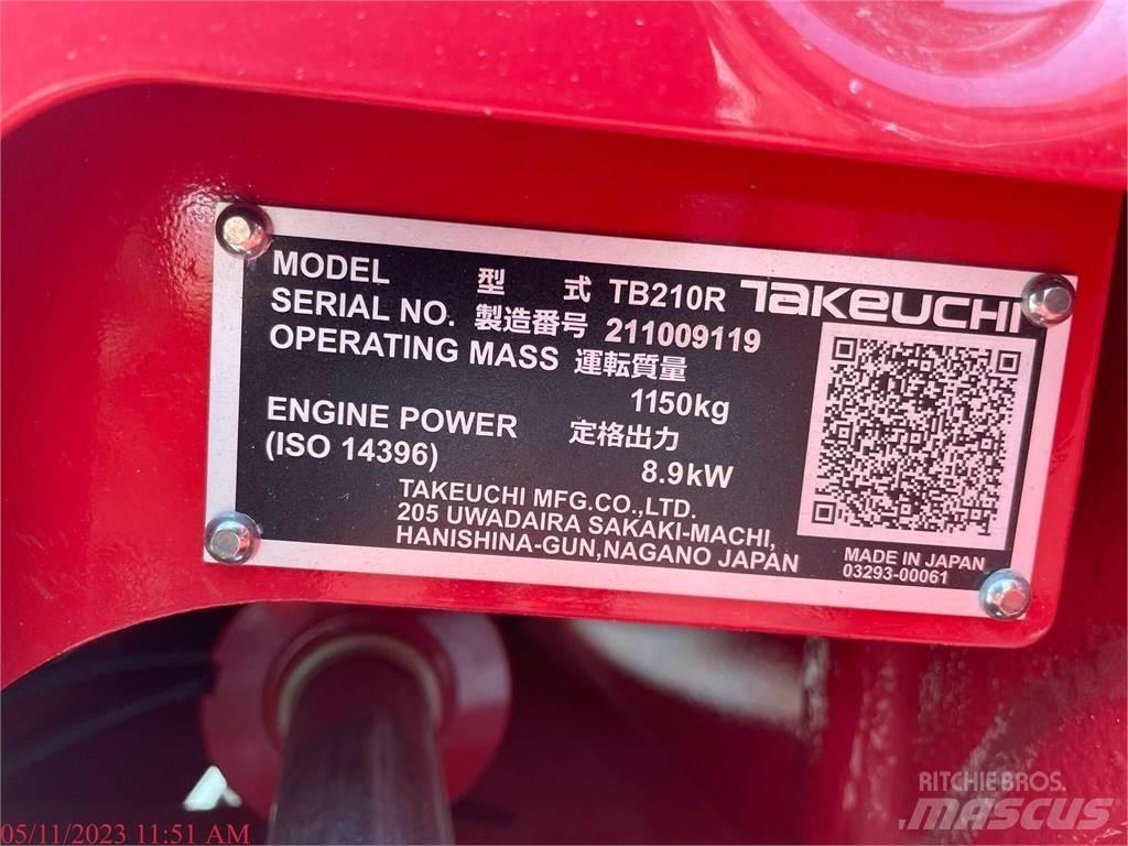 Takeuchi TB210R Mini Escavadoras <7t