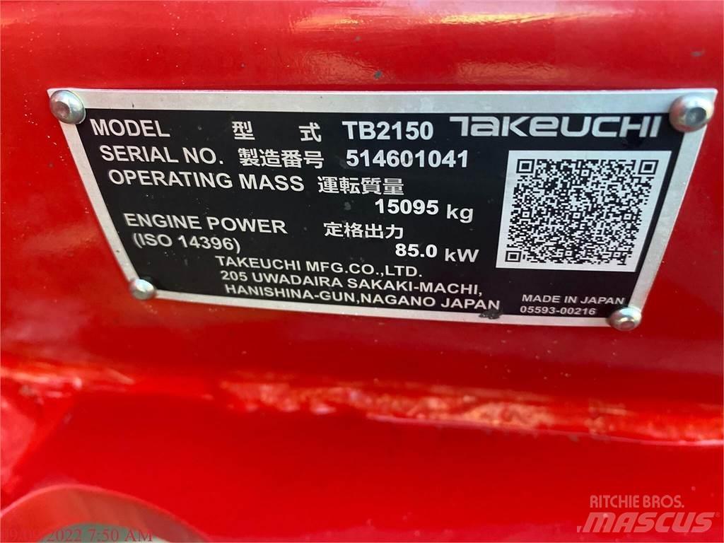 Takeuchi TB2150 Escavadoras de rastos