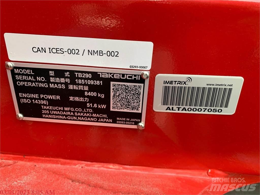 Takeuchi TB290 Escavadoras de rastos