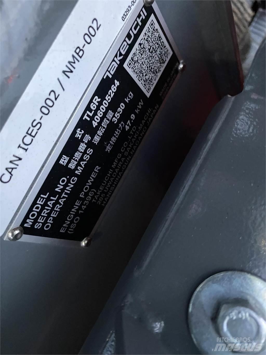 Takeuchi TL6R Carregadoras de direcção deslizante