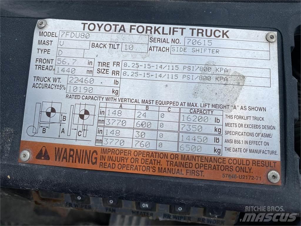 Toyota 7FDU80 Empilhadores - Outros