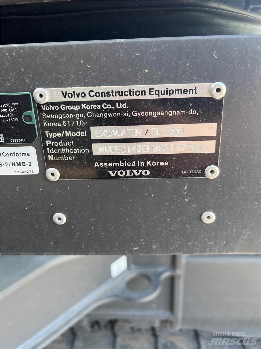 Volvo EC140EL Escavadoras de rastos