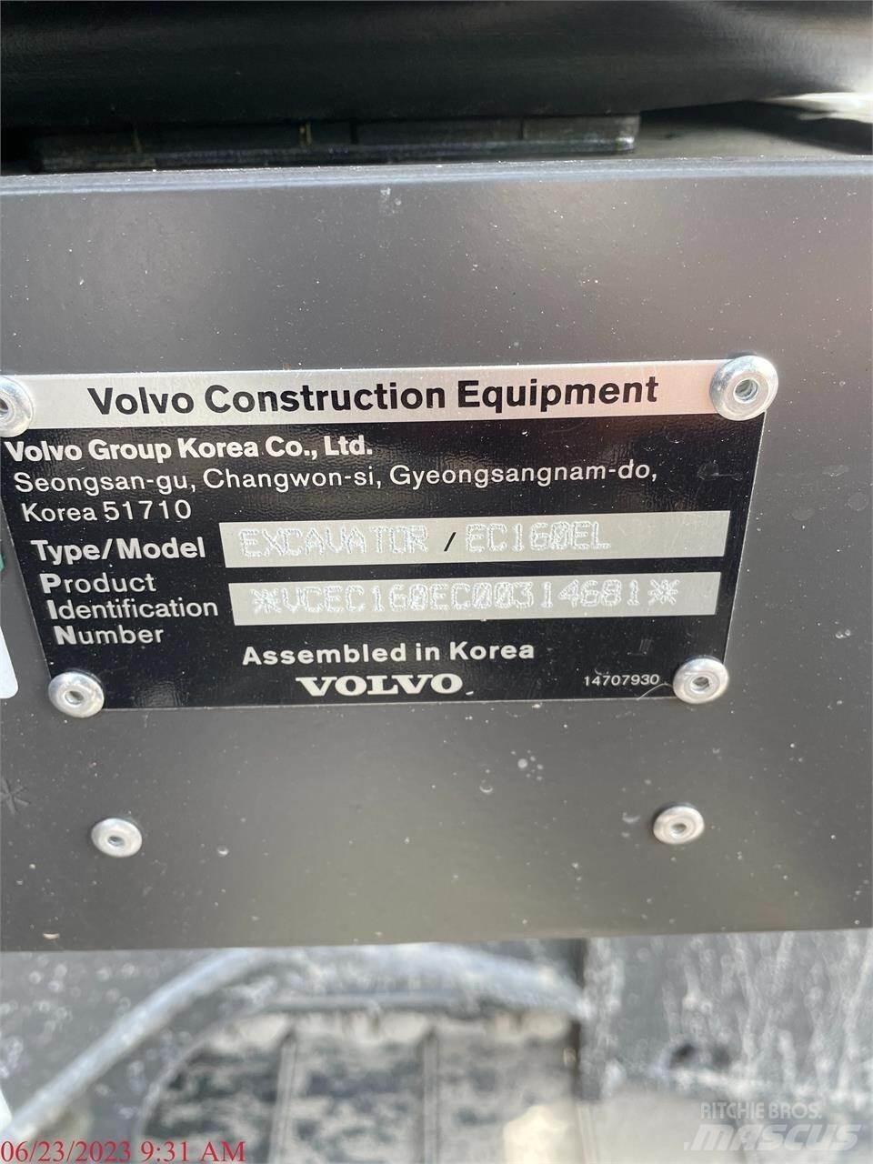 Volvo EC160EL Escavadoras de rastos