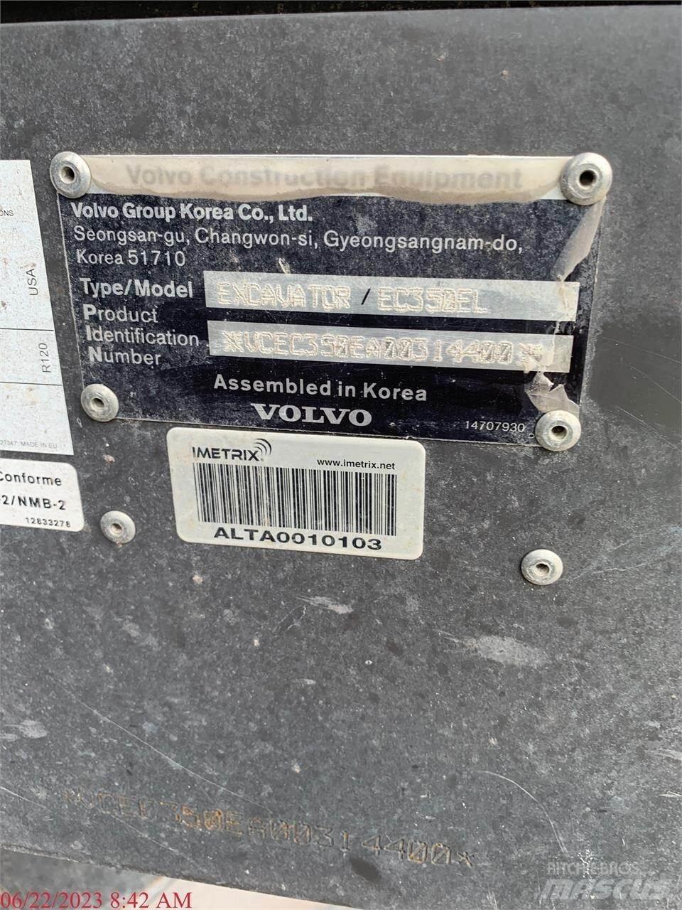 Volvo EC350EL Escavadoras de rastos