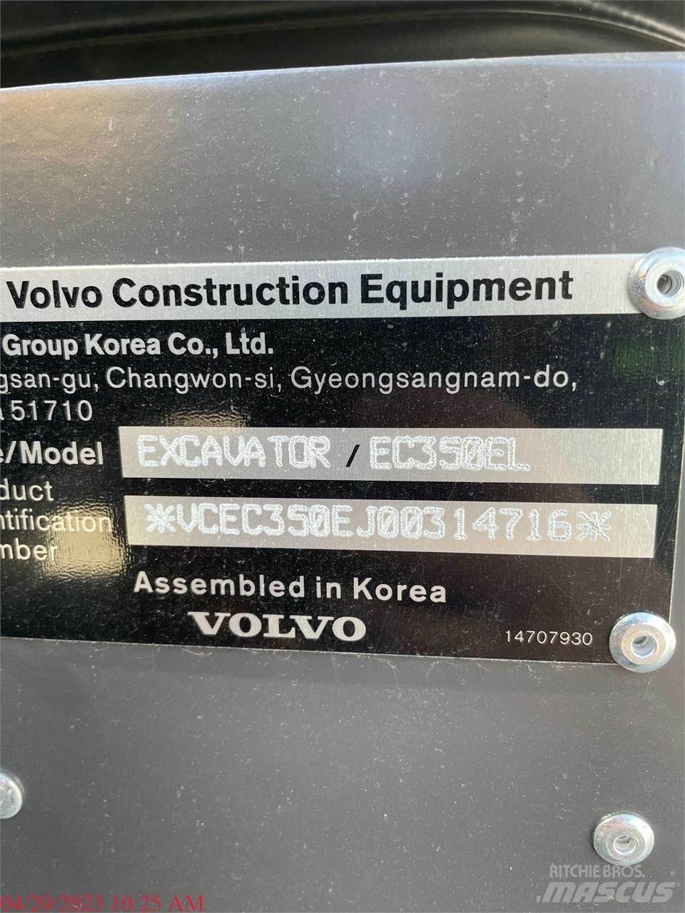 Volvo EC350EL Escavadoras de rastos