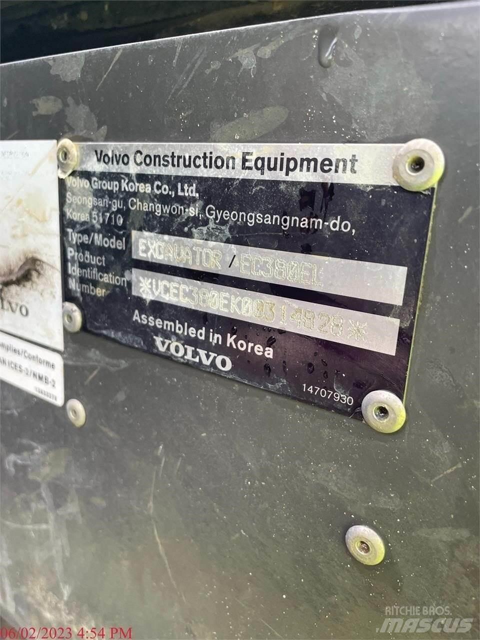 Volvo EC380EL Escavadoras de rastos