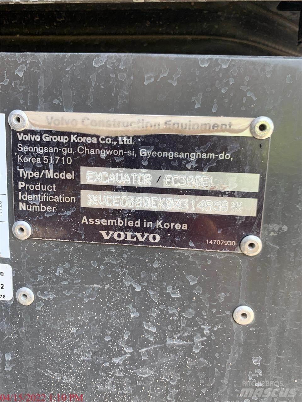 Volvo EC380EL Escavadoras de rastos