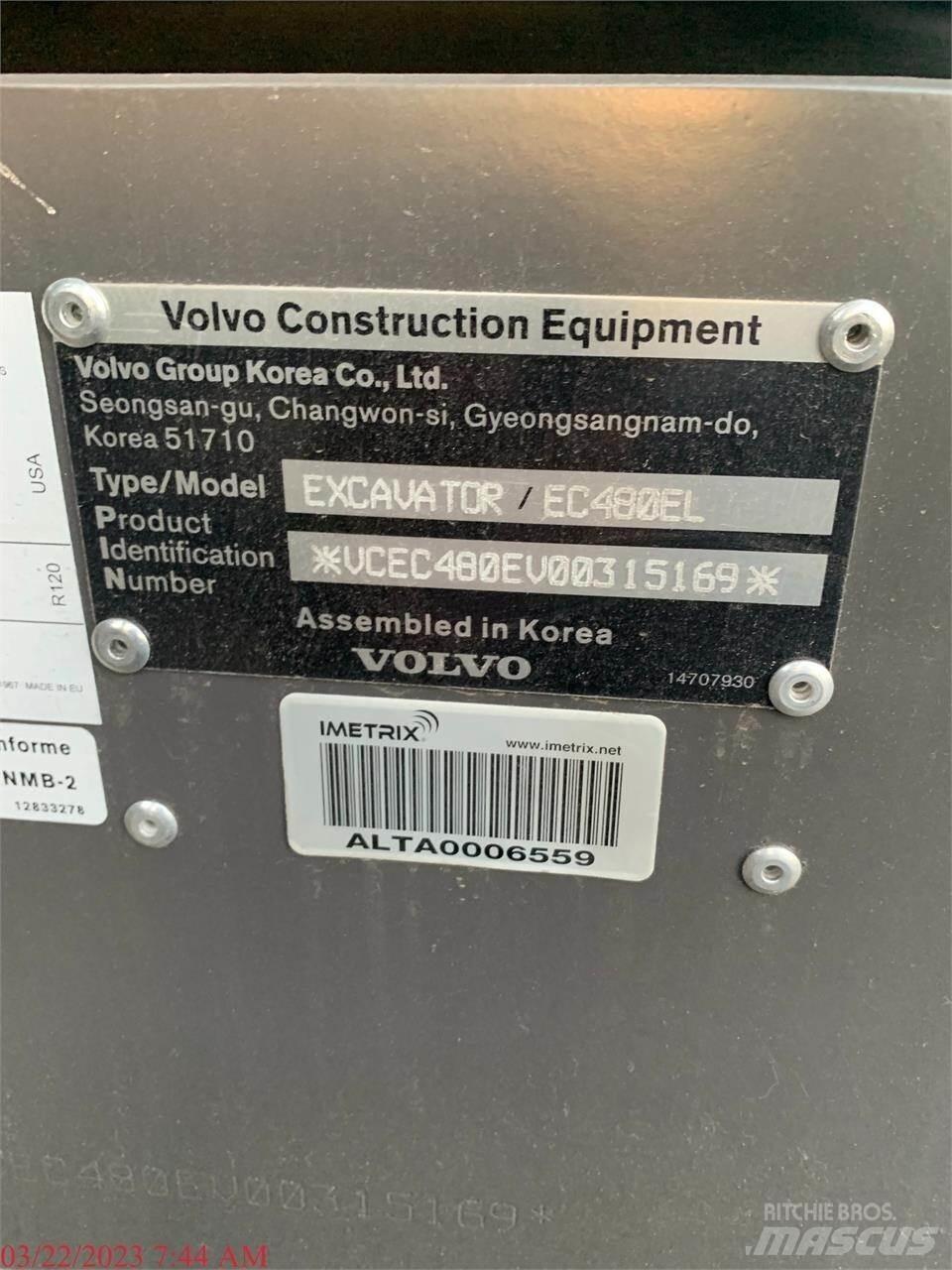 Volvo EC480EL Escavadoras de rastos