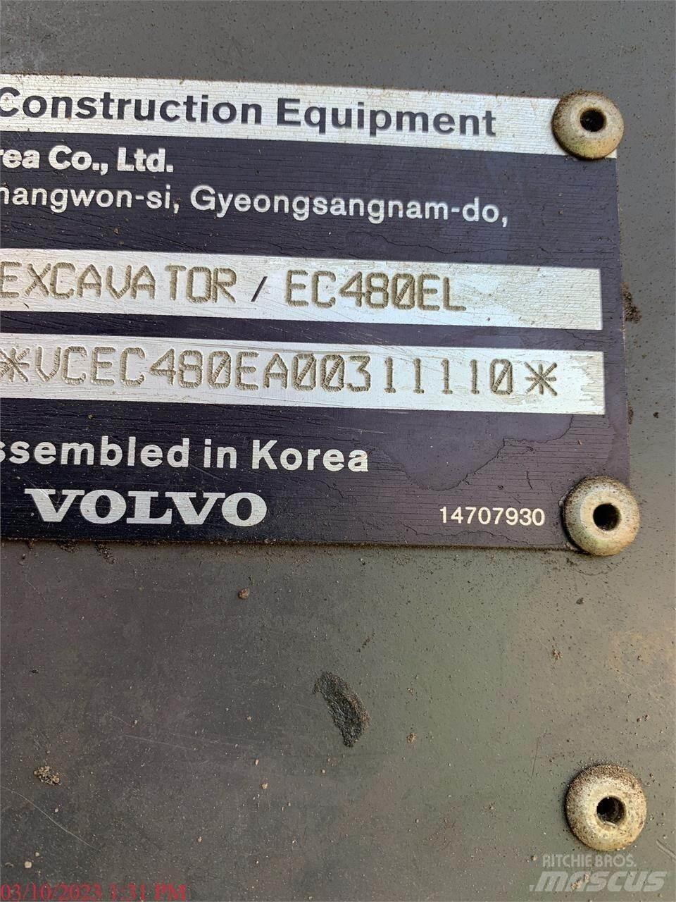 Volvo EC480EL Escavadoras de rastos