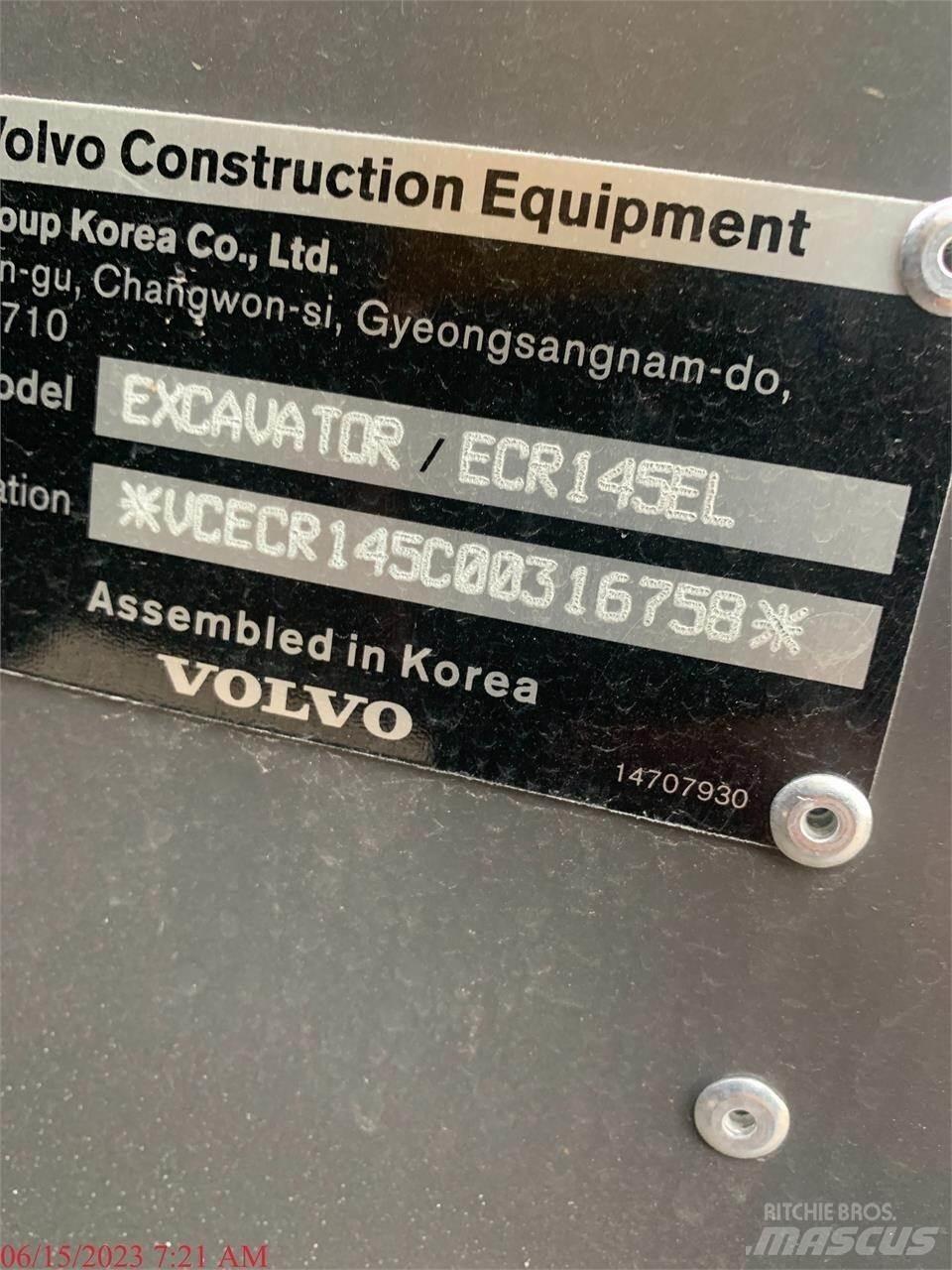 Volvo ECR145EL Escavadoras de rastos