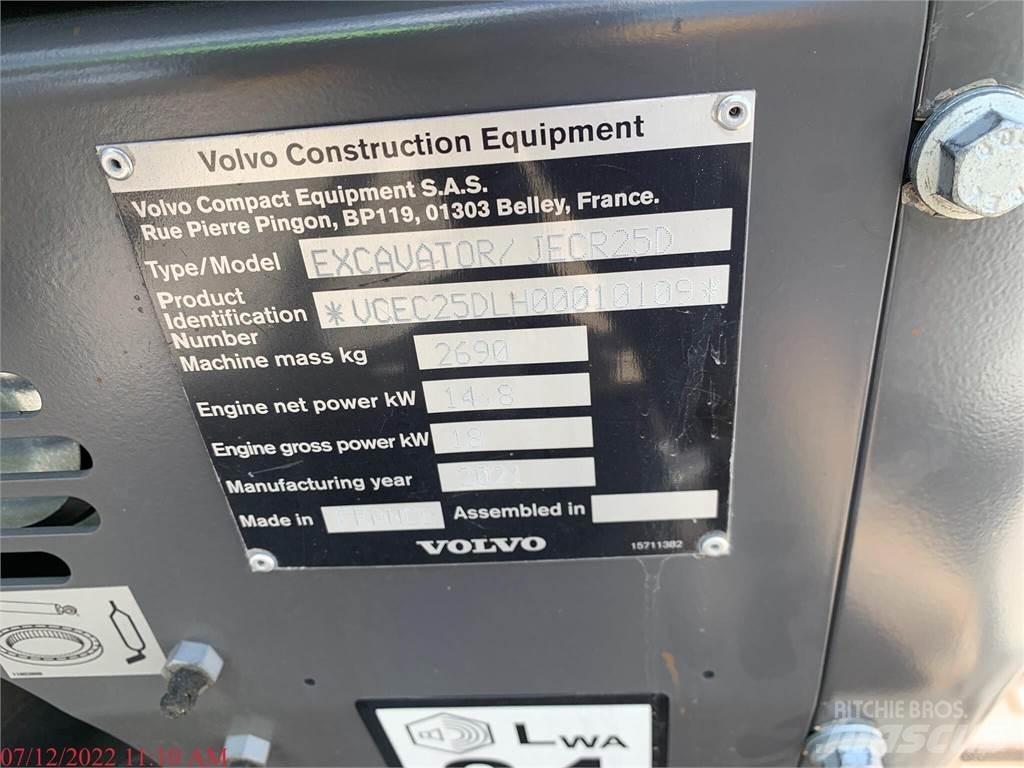 Volvo ECR25D Mini Escavadoras <7t