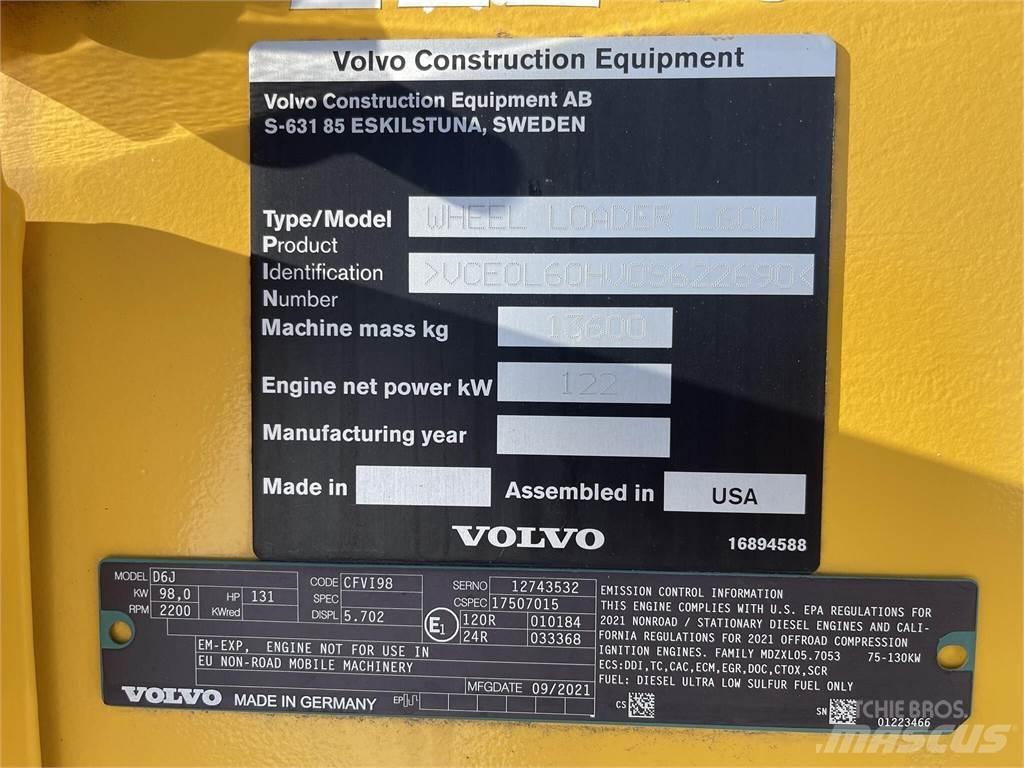 Volvo L60H Pás carregadoras de rodas