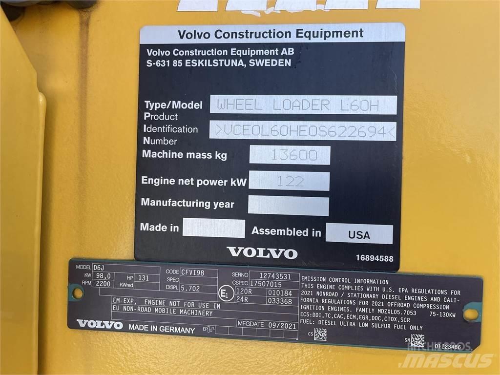 Volvo L60H Pás carregadoras de rodas