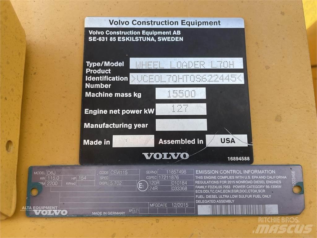 Volvo L70H Pás carregadoras de rodas