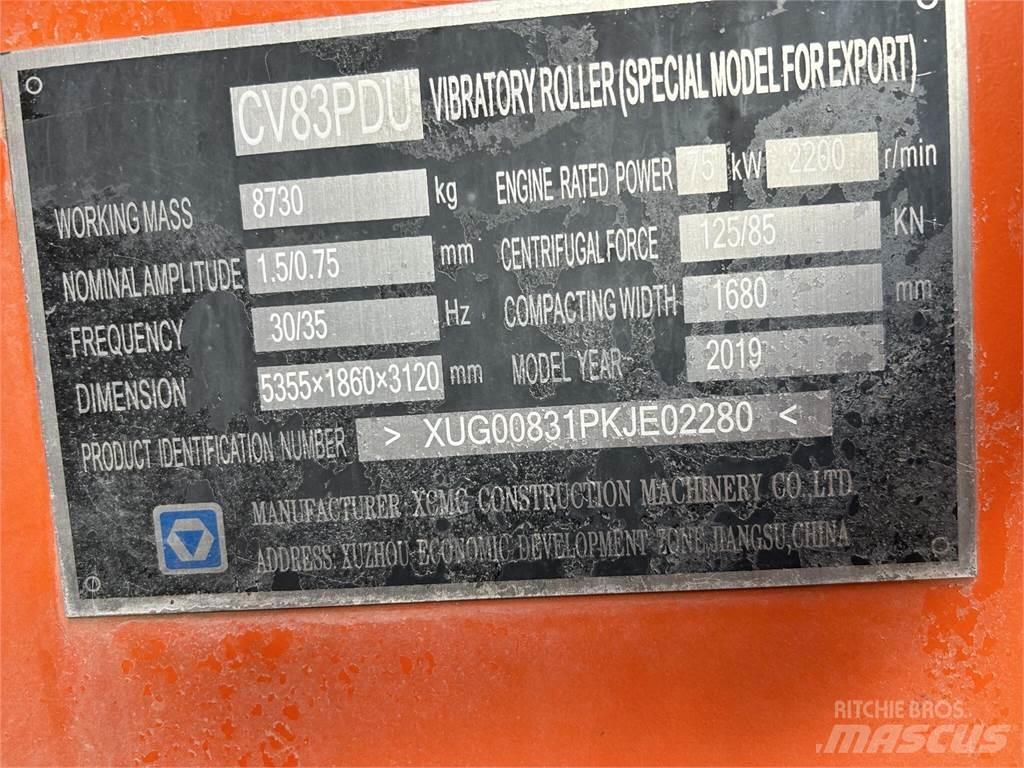 XCMG CV83PDU Cilindros Compactadores tandem