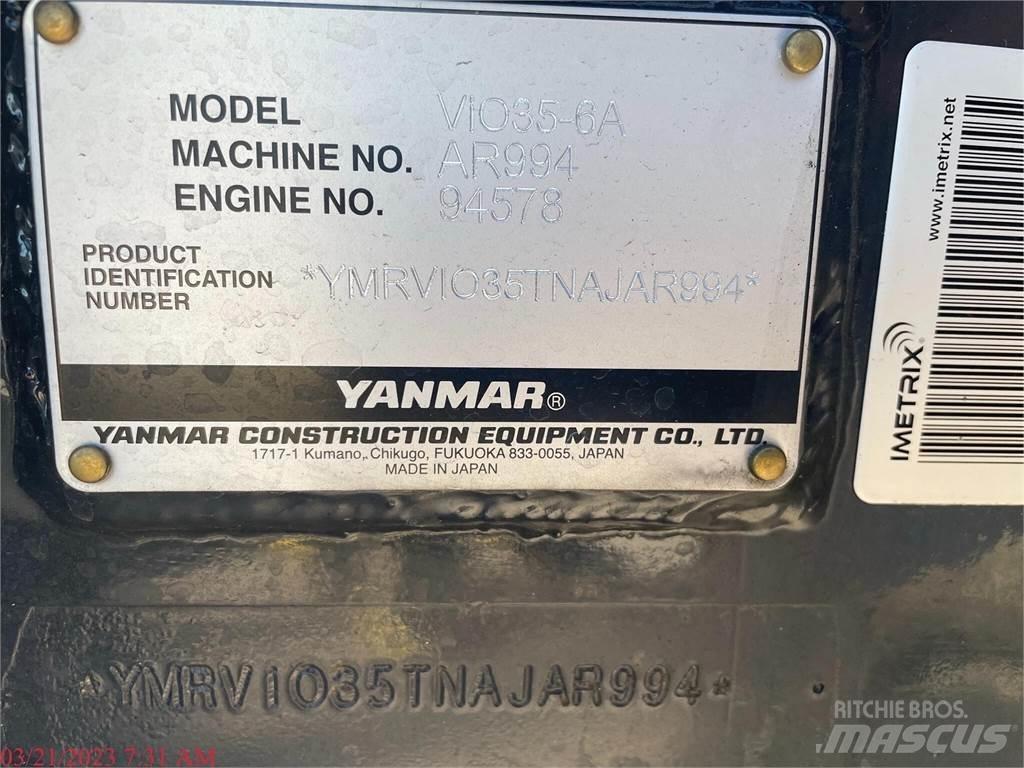 Yanmar VIO35-6A Mini Escavadoras <7t