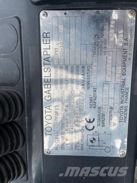 Toyota 42-7FGF15 Empilhadores a gás
