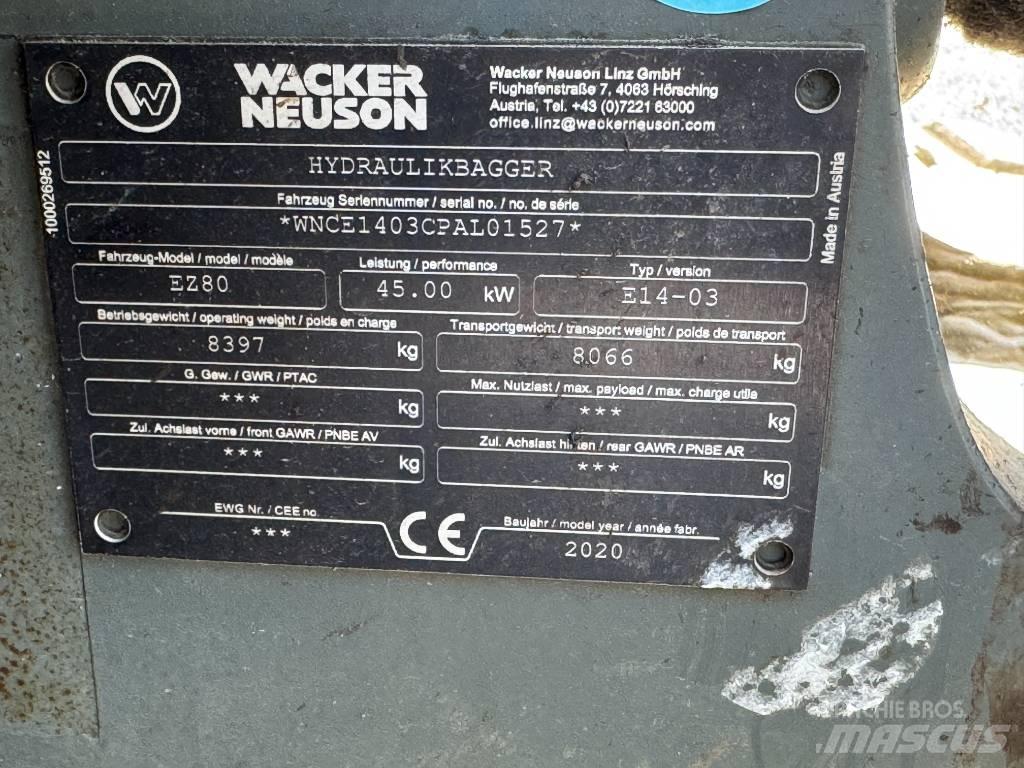 Wacker Neuson EZ80 Escavadoras de rastos