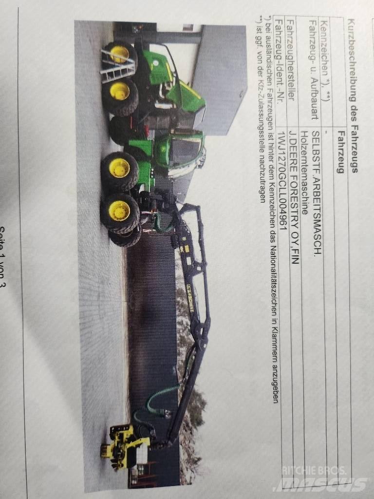 John Deere 1270 G Processadores florestais