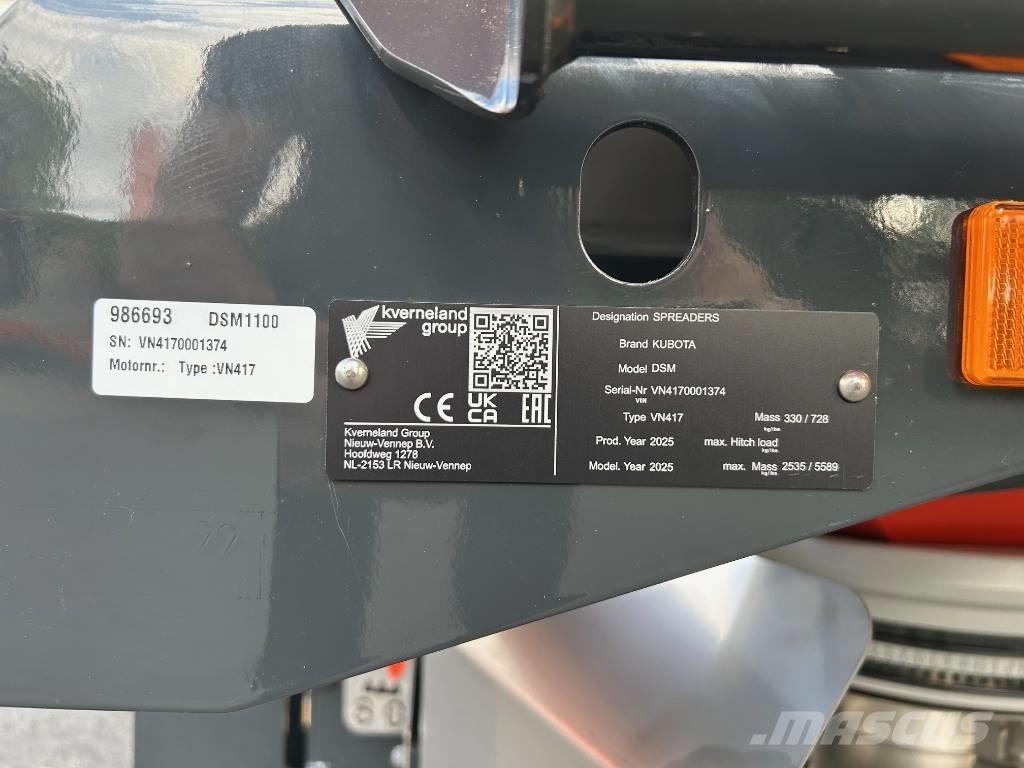 Kubota DSM 1100 Espalhadores de minério