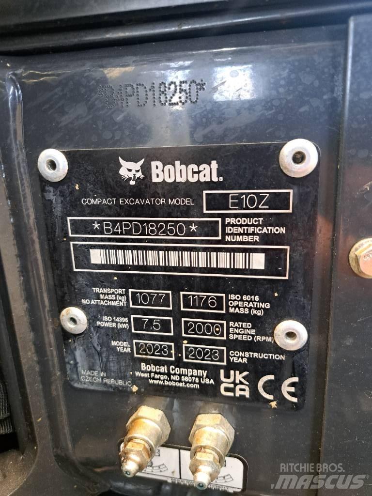 Bobcat E10Z Mini Escavadoras <7t