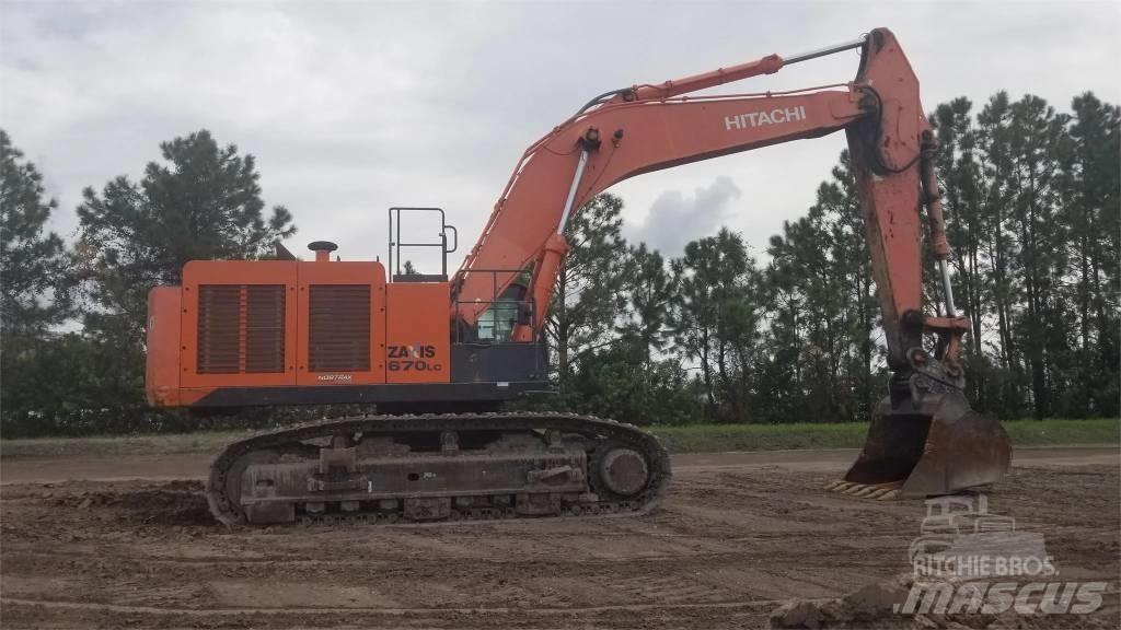 Hitachi ZX 670 Escavadoras de rastos