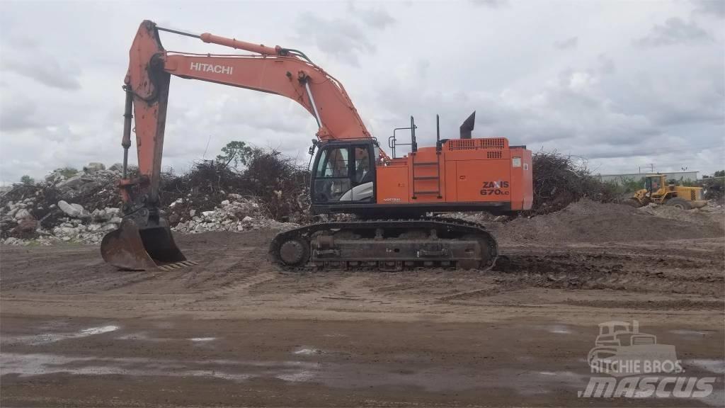 Hitachi ZX 670 Escavadoras de rastos