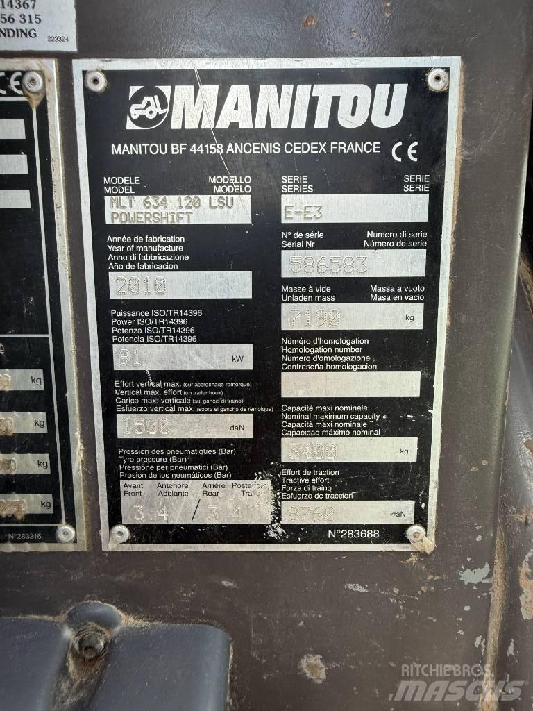 Manitou MLT634-120 Manipuladores telescópicos