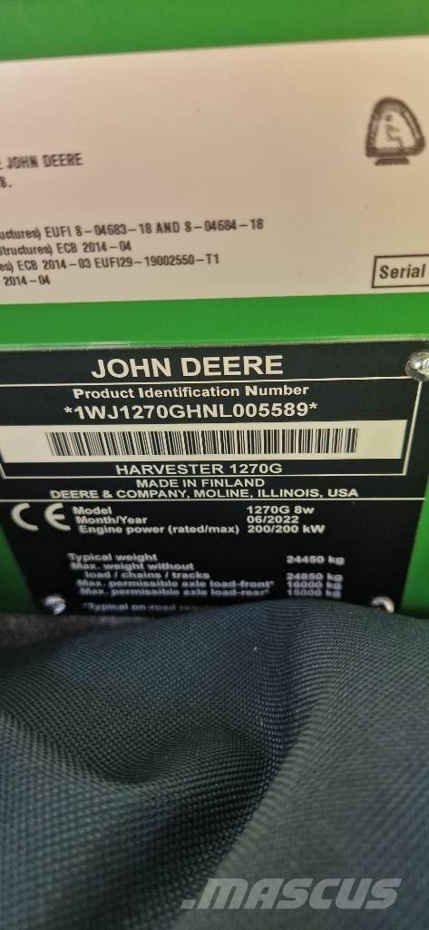 John Deere 1270 G Processadores florestais