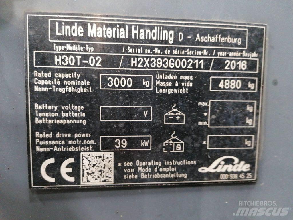 Linde H30T-02 Empilhadores a gás