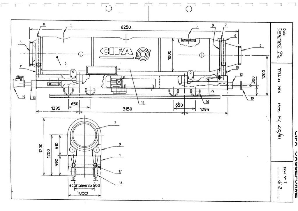 Cifa MC 40/EI Acessórios para betão