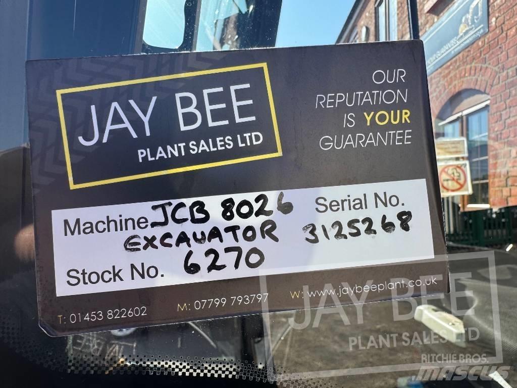 JCB 8026 CTS Mini Escavadoras <7t