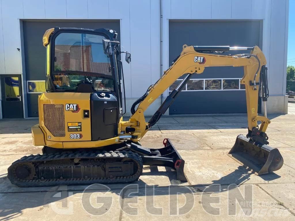 CAT 303 - 3 Buckets Mini Escavadoras <7t