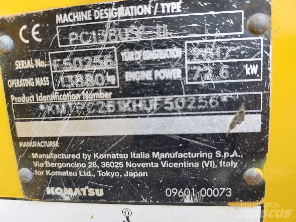 Komatsu PC138US-11 Escavadoras de rastos