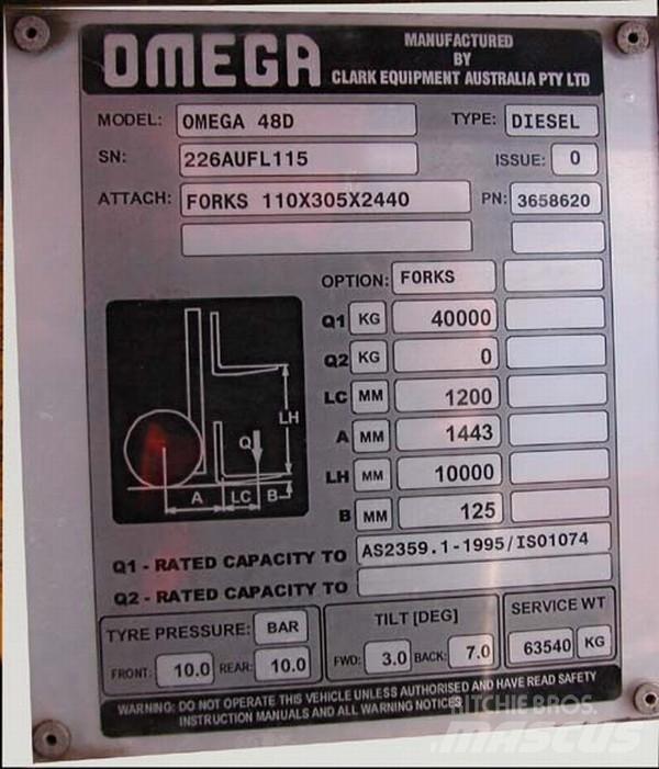 Omega Omega	48D FLT Manuseadores de contentores