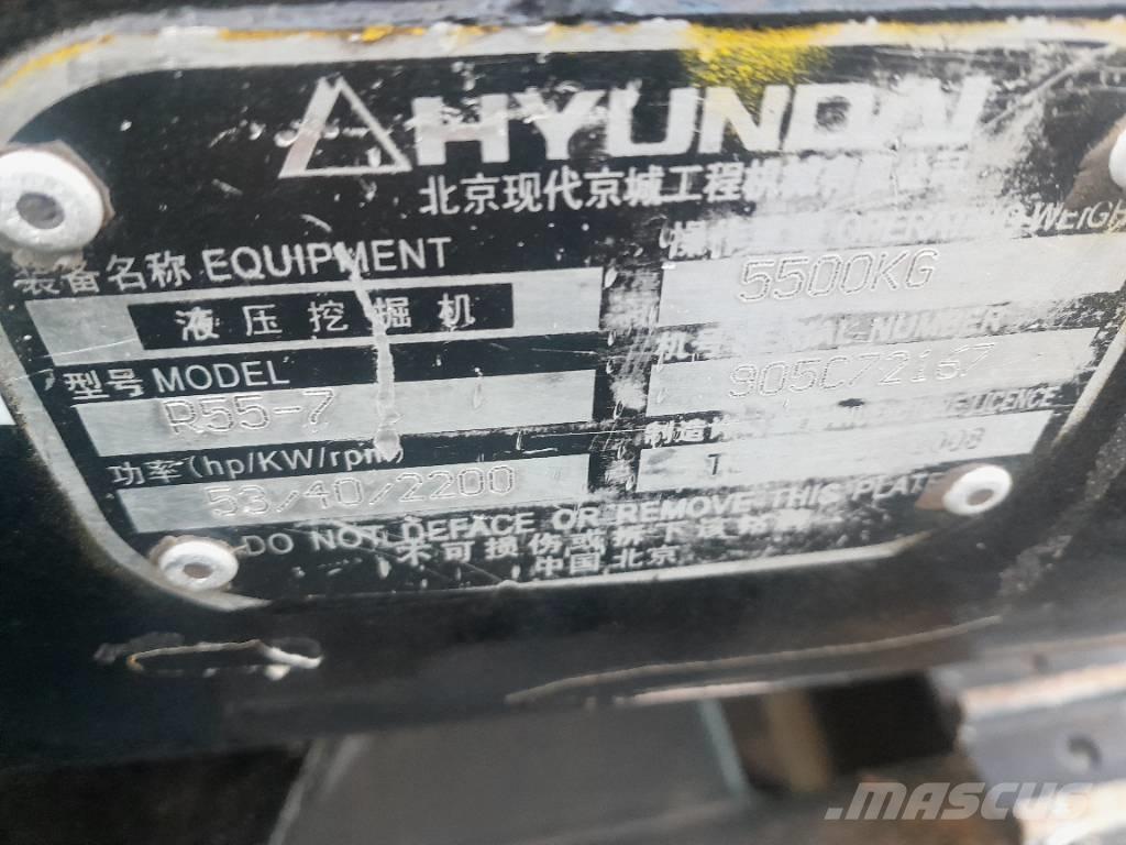 Hyundai R55-7 Escavadoras de rastos