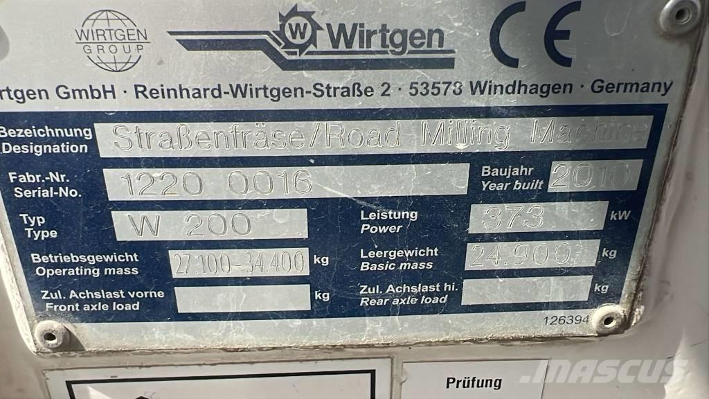 Wirtgen W 200 Máquinas separadoras de asfalto