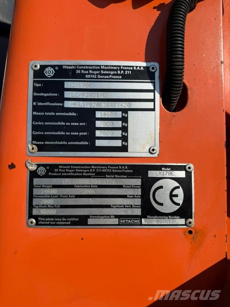 Hitachi LX 170 E Pás carregadoras de rodas