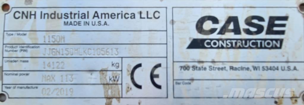 CASE 1150 M Rastos, correntes e material rodante