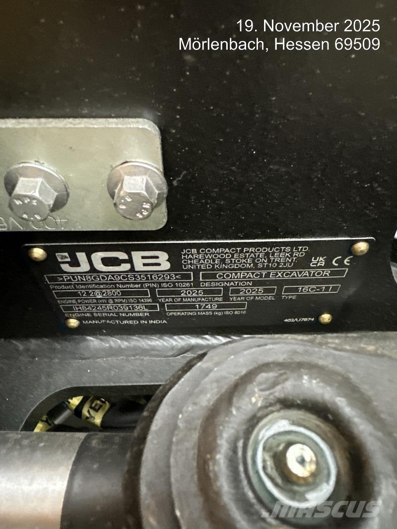 JCB 16C-1 Mini Escavadoras <7t