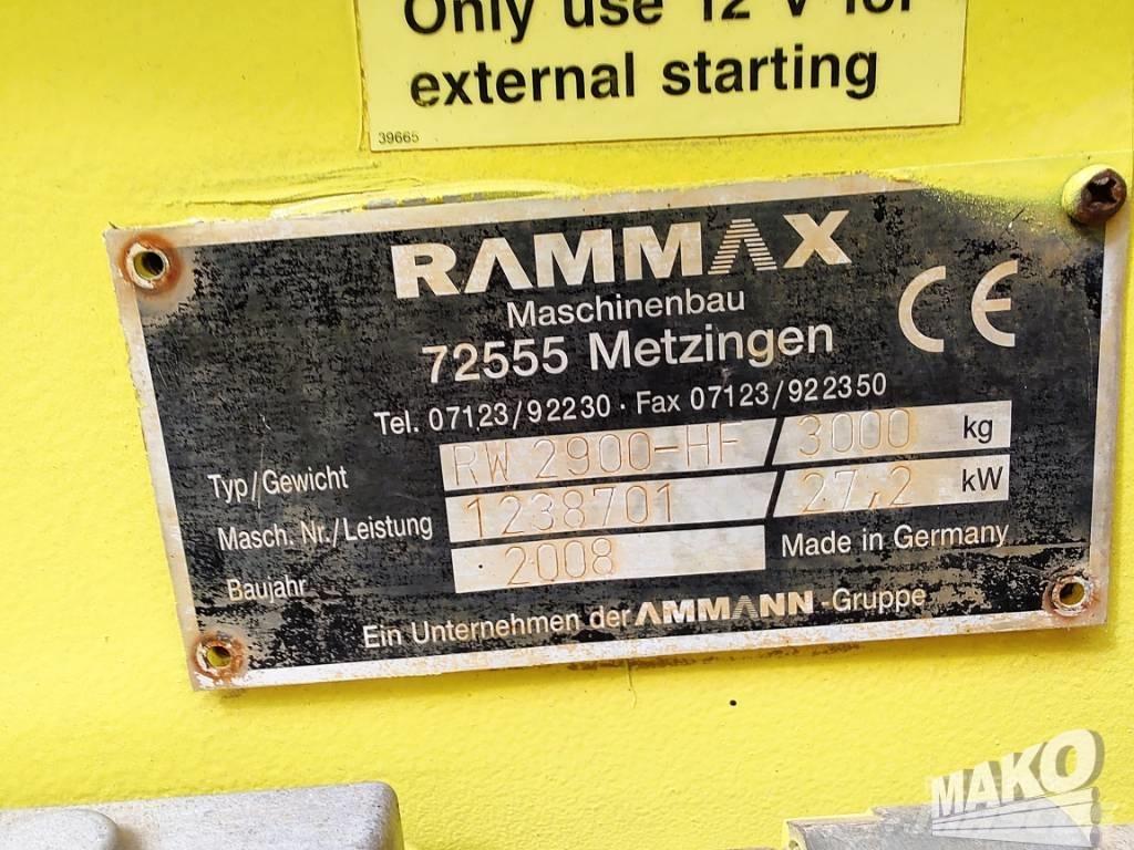 Rammax RW 2900 Cilindros Compactadores tandem