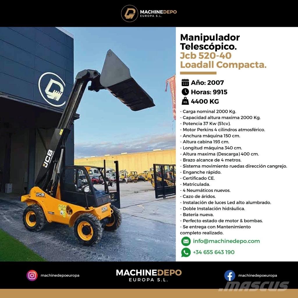 JCB 520-40 Manipuladores telescópicos