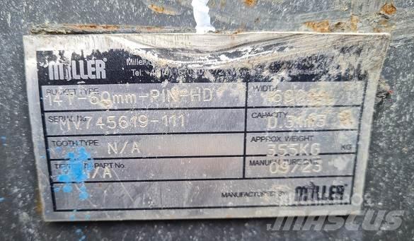  2' BUCKET, 60mm PINS Baldes
