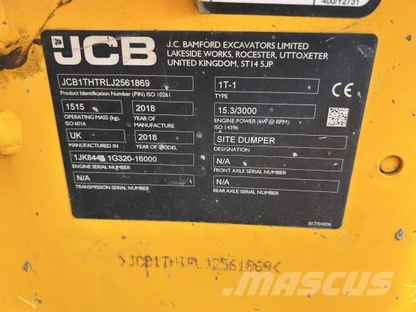 JCB DUMPER 1T-1 Dumpers de obras