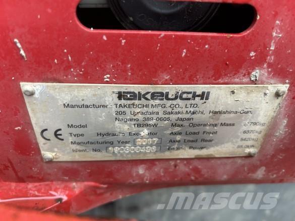 Takeuchi TB295W Escavadoras de rastos