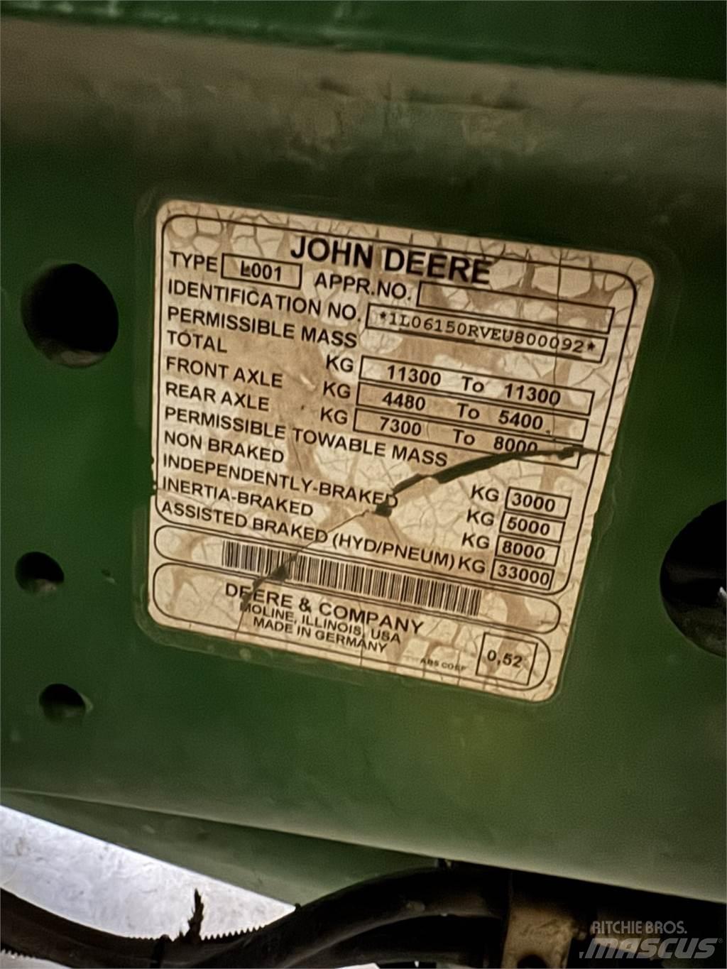John Deere 6150R Tratores Agrícolas usados