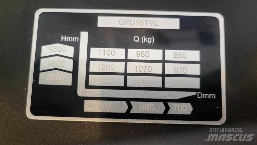  CPD15TVL T4800 Empilhadores eléctricos