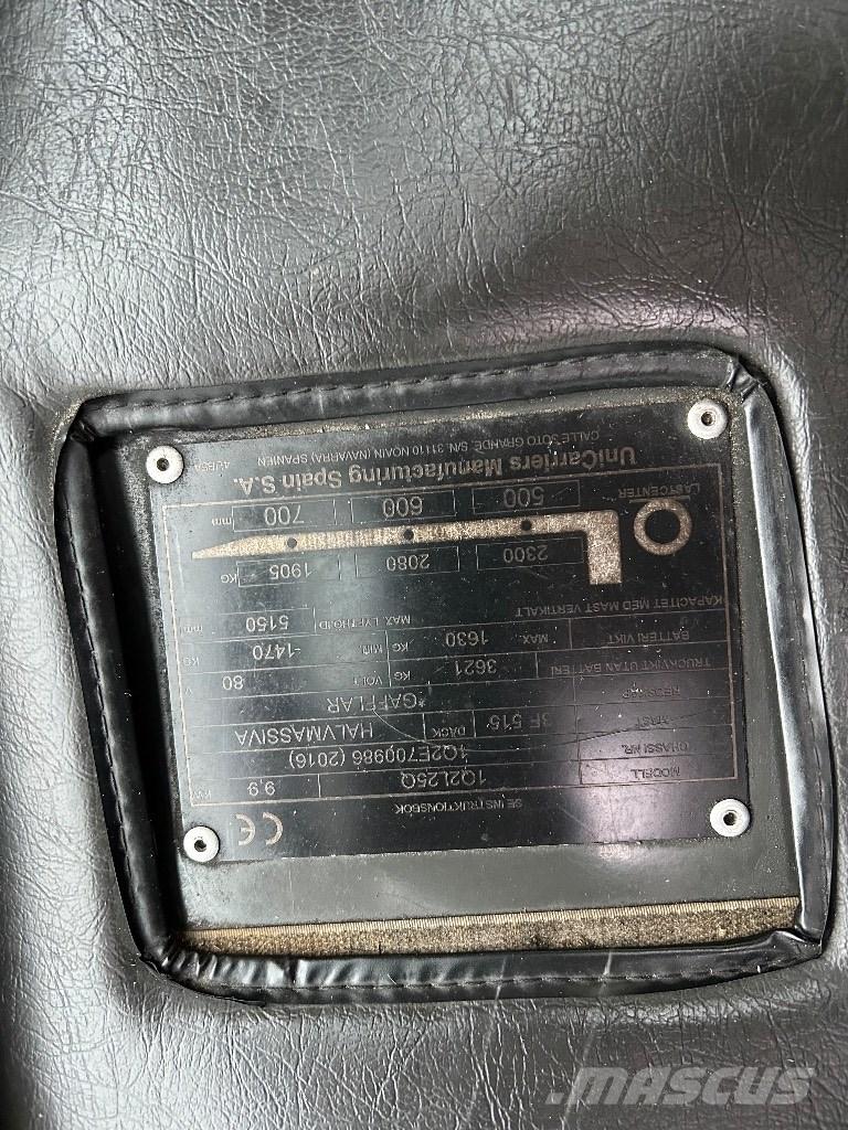 UniCarriers L25Q Empilhadores eléctricos